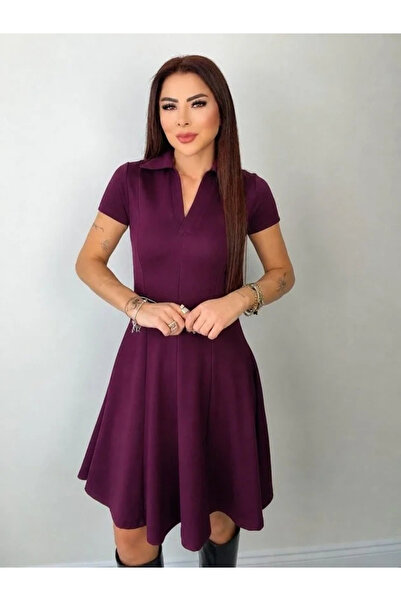 Generic Brand Women's Short Sleeve V-Neck Short Modal Dress
