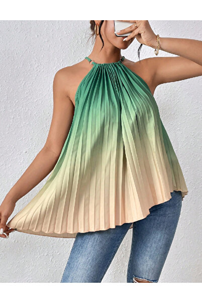 Evendi Bluza, Verde/Crem