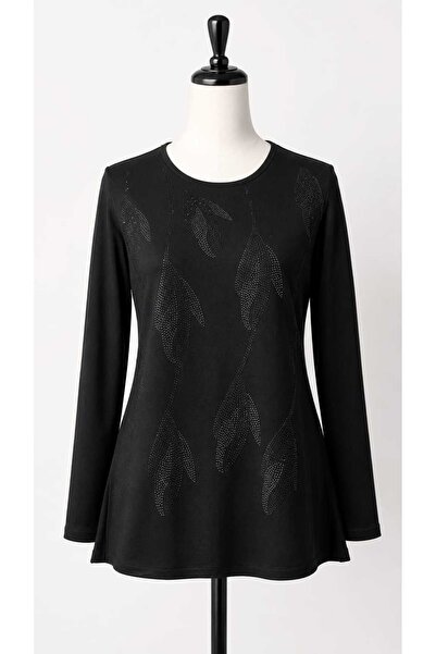 ÖZCAN Women's Stone Embellished Mother Combed Cotton Blouse (New Season - 2026)