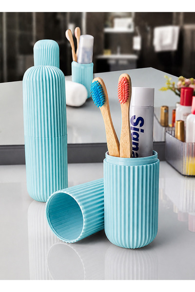 Boldy Travel Storage Container - Toothbrush Holder Organizer - Bathroom Box -...