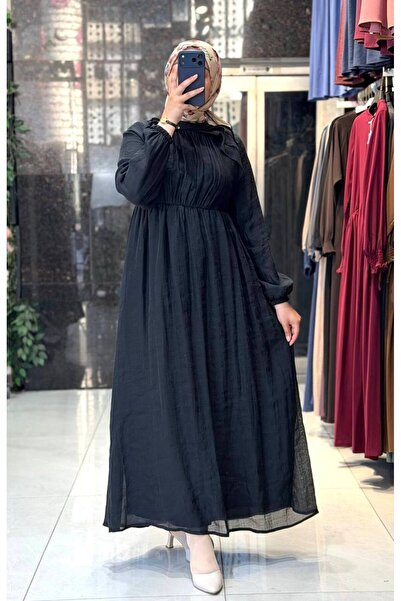 Moda Fatma hayarmosa astarlı elbise