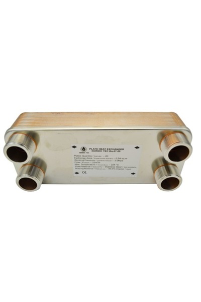 NORDIC TEC Schimbător de căldură Ba 27-20 5/4, 45kW, 20 plăci, Oțel inoxidabi...