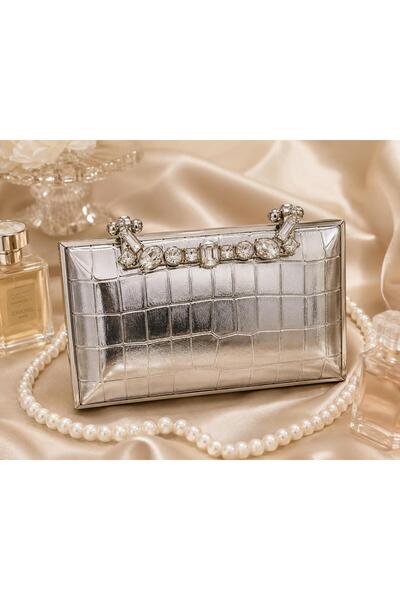 Chrisbella Luxury Crystal Evening Clutch Bag for Women | Wedding Party Bridal...