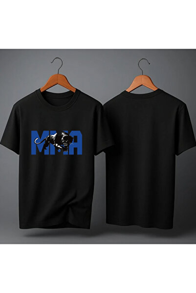MAGORS Mma Fighter Printed Oversize Cotton Unisex T-Shirt Crew Neck Cotton Wo...