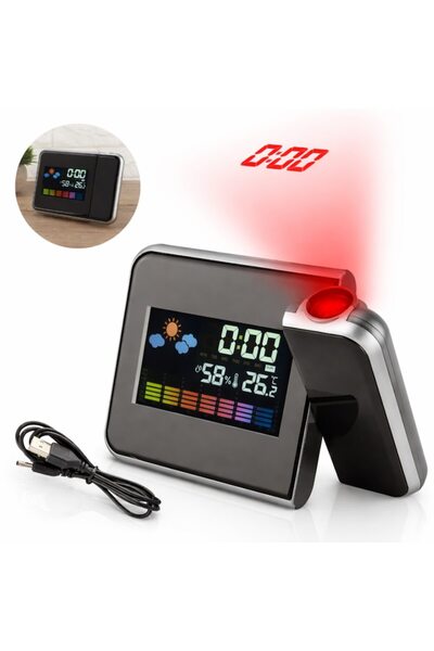 Velaris Ceas cu calendar, alarmă și proiector LED Tip DS-8190