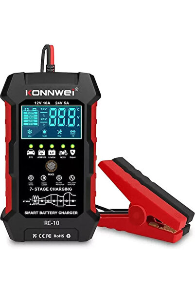 KONNWEİ Rc-10 Φορτιστής Μπαταρίας Αυτοκινήτου 12V Κωδικός: X003QKONY1