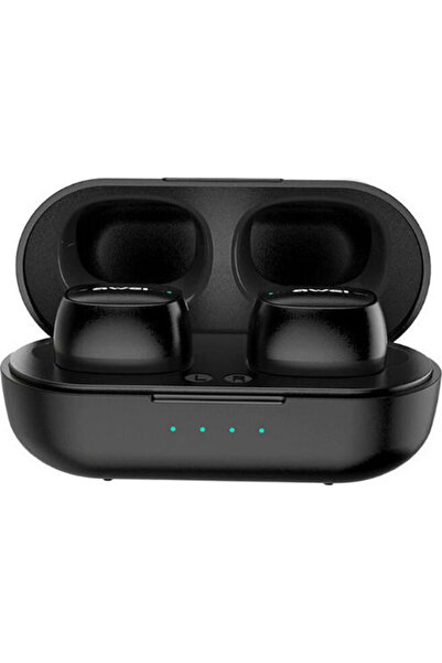 AWEI T13 Ενδοωτικά Ακουστικά Bluetooth Handsfree με Θήκη Φόρτισης Μαύρα