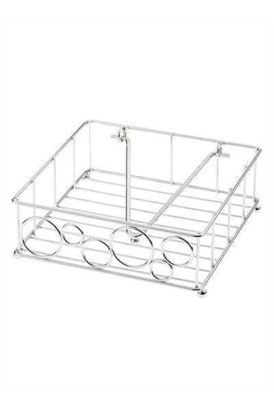 Paşabahçe Lines Metal Napkin Holder, Stylish Tableware Accessory