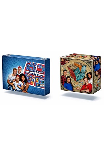 Campus Set de 12 jocuri de societate – 2 în 1, Logică, Memorie și Puzzle, pen...