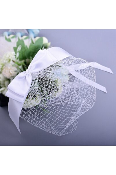 bbays new trend FİYONK Vualet Nikah Şapkası Gelin Şapkası Fascinator Kokteyl ...