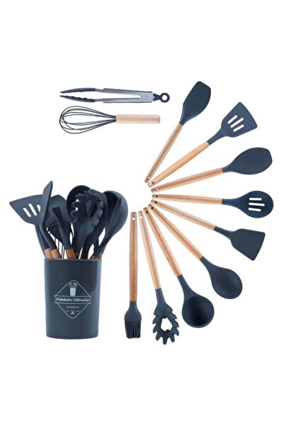 ELTRAZONE Silicone Kitchen Utensils Set – 12-Piece Heat-Resistant Cooking Too...