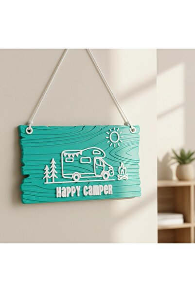 OEM 'Happy Camper' Wall Decor Top Bottom Set – Travel and Nature Theme