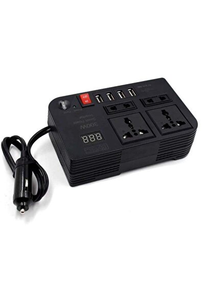 ELTRAZONE 200W Car Power Inverter DC 12V To 220V AC Converter LED Display 4 U...