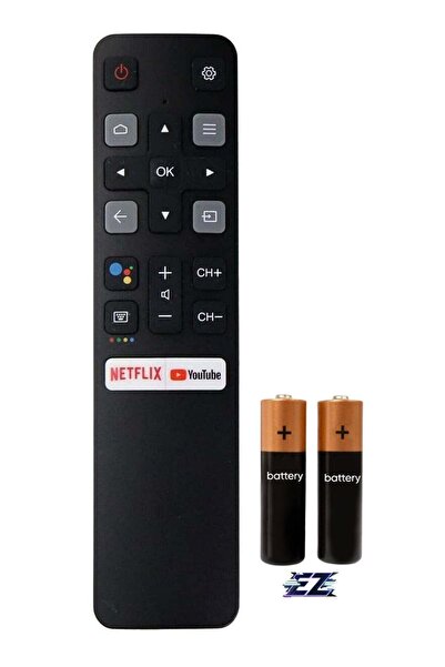 ELTRAZONE جهاز تحكم عن بعد صوتي RC802V لتلفزيونات TCL أندرويد طرازات 40S330 و...