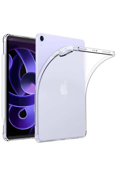 ELTRAZONE غطاء حماية شفاف مقاوم للصدمات من مادة TPU لجهاز iPad Air الجيل الخا...