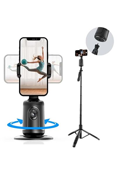 ELTRAZONE Auto Face Tracking Tripod – 360° Rotation Smart Tracking Phone Hold...