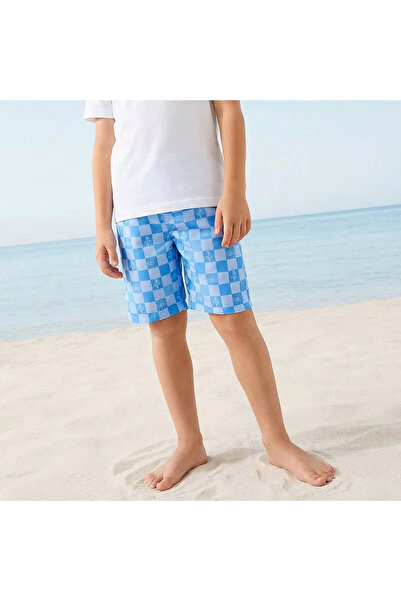 Juniors Boys Checked Swim Shorts