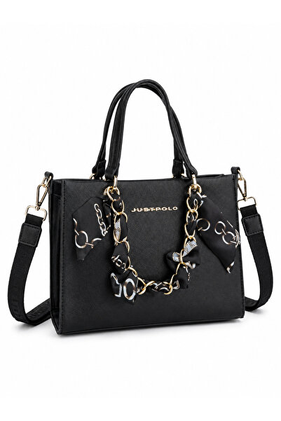 Just Polo Women's Shoulder and Crossbody Bag with Chain Detail, Suitable for ...