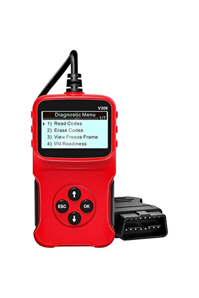 Velaris Tester auto OBD2 V309, citește/șterge codurile DTC, ecran LCD mare, p...