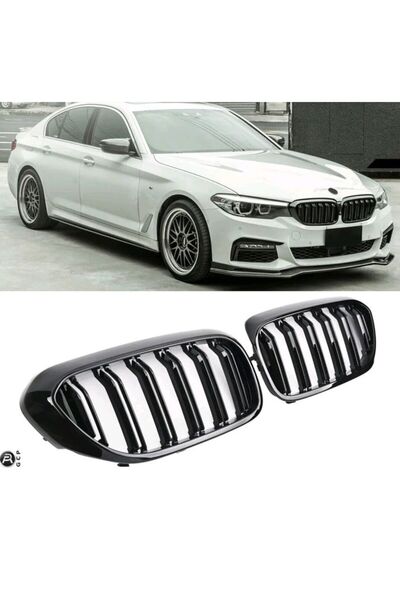 BMW Grilă dublă / Grile tip rinichi Seria 5 G30 G31 – Negru Lucios