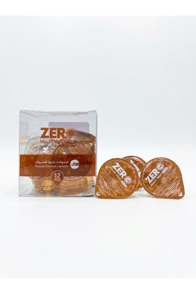 ZERO Mouthwash Capsules, Miswak Flavor, 12 Capsules