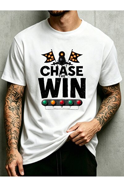 BASEPULSE Casual, Men's T-Shirt, Chase The Win Design, Casual Attire, Gift fo...