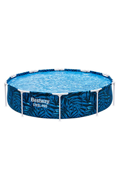 SERSIMO Piscină rotundă cu structură metalică 56985 Steel Pro Frame, 305x66 c...