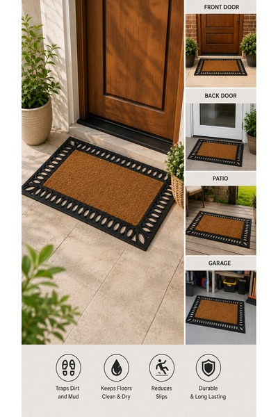 HOME AURAA Castle Entrance Door Mat 45x75cm