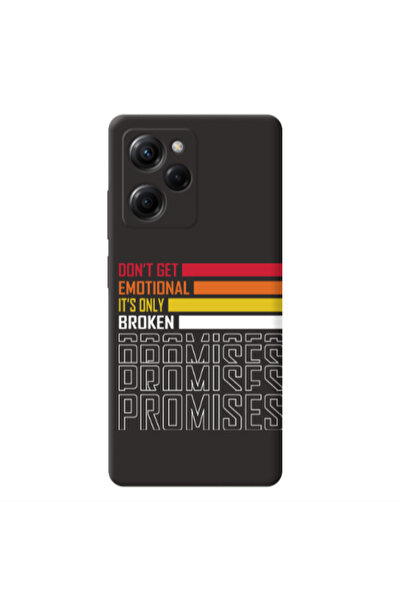 Other Xiaomi Poco X5 Pro Dont Get Emotional Black Colored Silicone TPU Θήκη