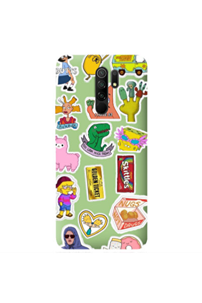 Other Xiaomi Redmi 9 best cartoons Light Green Colored Silicone TPU Θήκη