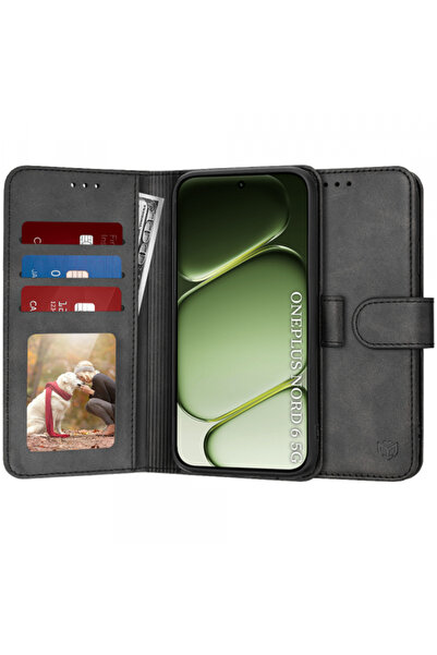 Techsuit Husa pentru OnePlus Nord 6, Techsuit, Diary Book, Neagra