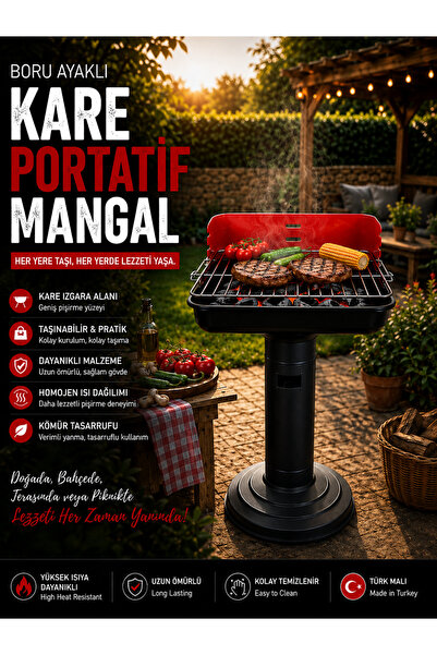 MGOKTURKGROUP Katlanır Mangal / Portatif Mangal