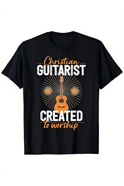 212Wear Men's & Women's Christian Worship Guitarist T-Shirt - Retro Religious...