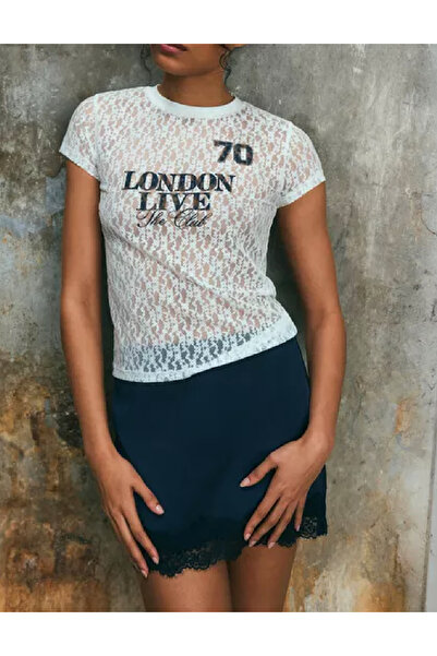 Evendi T-Shirt - Λευκό - Κανονική εφαρμογή