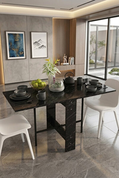 czh ceyzen home İnci Pratik Katlanır Masa Portatif Yemek ve Mutfak Masası
