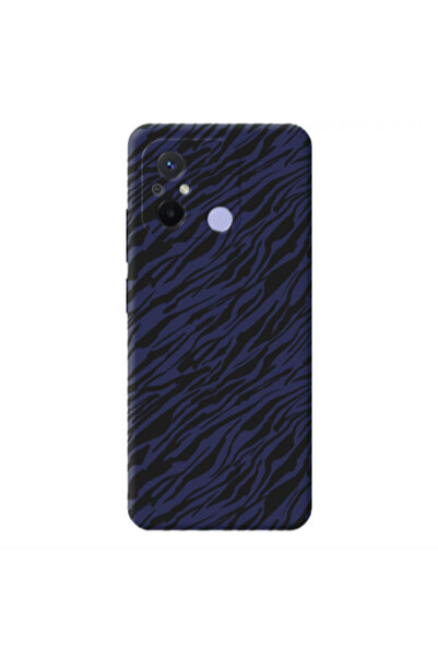 Other Xiaomi Redmi 12C Black zebra Dark blue Colored Silicone TPU Θήκη