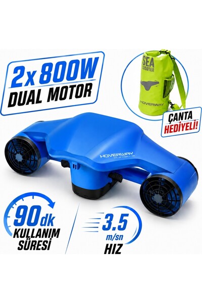 HOVERWAY Orca 2 Pro Çift Motorlu 1600W (2x800W) Deniz Scooter’ı (Sea Scooter)