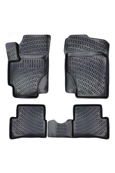 Umbrella Set de covorașe auto din cauciuc tip tavă pentru Kia Rio II 2005-2011