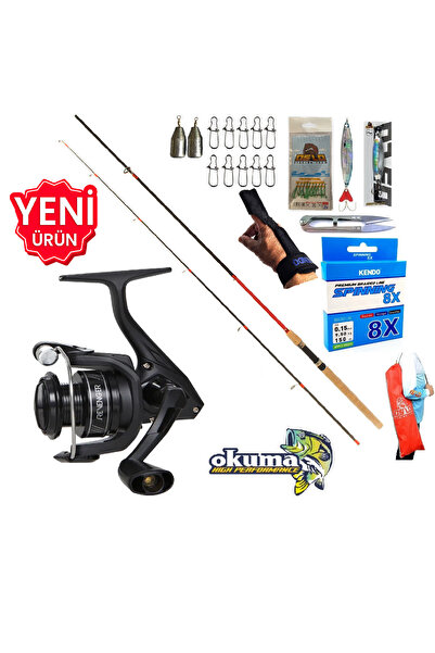 Okuma Revenger Rv-3000A 270cm 10-35gr Karbon Red Zoom Spin Olta Takımı Seti