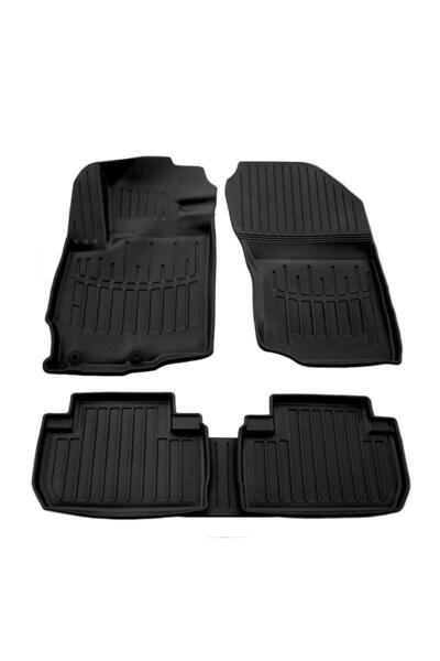 Umbrella Set of rubber car floor mats tray type for Mitsubishi Outlander (201...