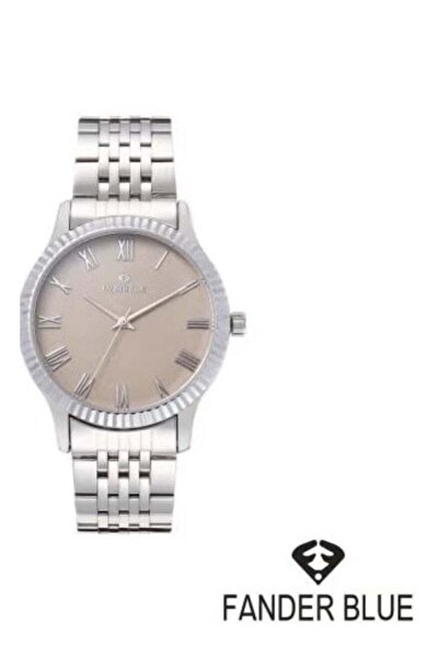 FANDER BLUE Men's Watch with Steel Strap and Grey Dial
