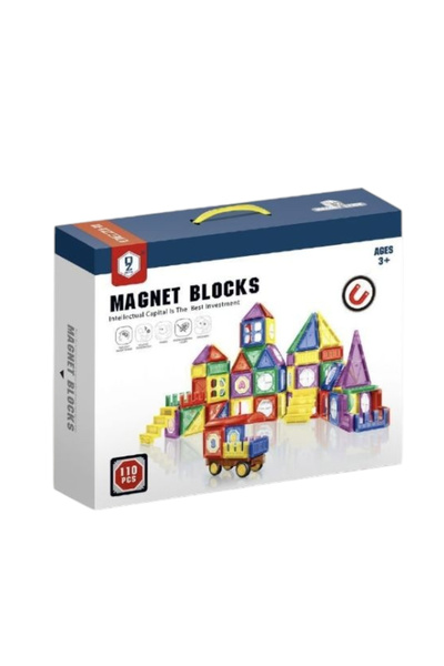 OEM Joc de construcție STEM Mag Blocks, cu 110 piese magnetice