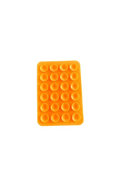 TOPTANCI SLİKON VANTUZLU TELEFON YAPIŞKANLI VAKUMLU TELEFON APARATI(TURUNCU)