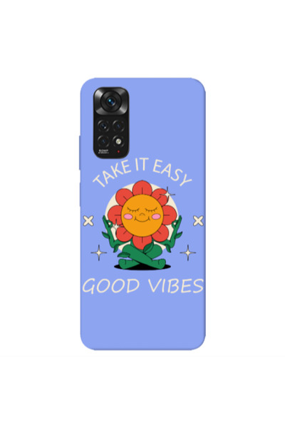 Other Xiaomi Redmi Note 11 4G Take It Easy Light Purple Colored Silicone TPU ...