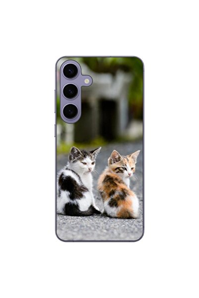 OEM Калъф, съвместим със Samsung Galaxy S24 Plus, силиконов гел TPU с шарка н...