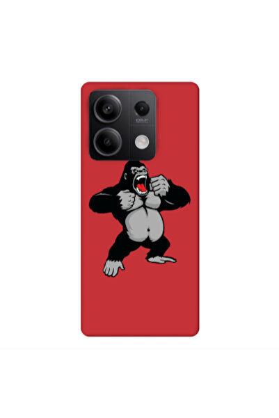 Other Xiaomi Redmi Note 13Pro 5G Angry Gorilla2 Red Colored Silicone TPU Θήκη