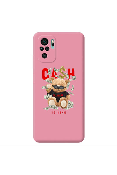 Other Xiaomi Redmi Note 10S Cash is king Pink Colored Silicone TPU Θήκη