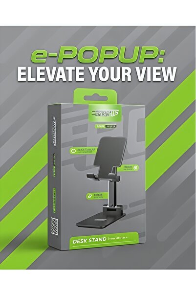 pop ups e-POPUP Folding Desk Stand – Premium 120° Adjustable Phone & Tablet H...