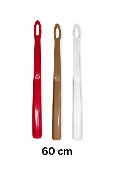 ZRN Askılı Ayakkabı Çekeceği Uzun Plastik Kerata Ayakkabı Giyme Aparatı 60 cm