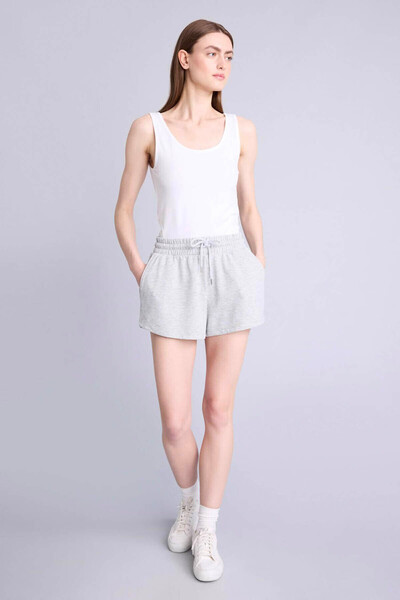 DeFacto Regular Fit Gray Women's Shorts C7600Ax/Gr93